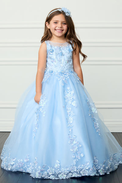 Liliana Blossom Gown – Elegant Flower Girl & Special Occasion Dress