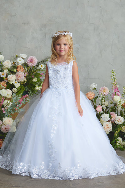 Liliana Blossom Gown – Elegant Flower Girl & Special Occasion Dress