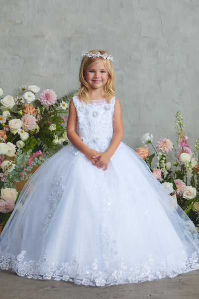 Liliana Blossom Gown – Elegant Flower Girl & Special Occasion Dress