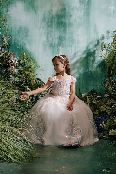 Lila Rose Girls Pageant Dress | Lilac & Blush