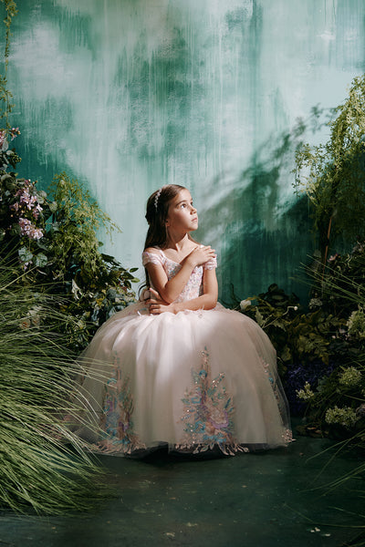 Lila Rose Girls Pageant Dress | Lilac & Blush