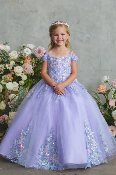 Lila Rose Girls Pageant Dress | Lilac & Blush