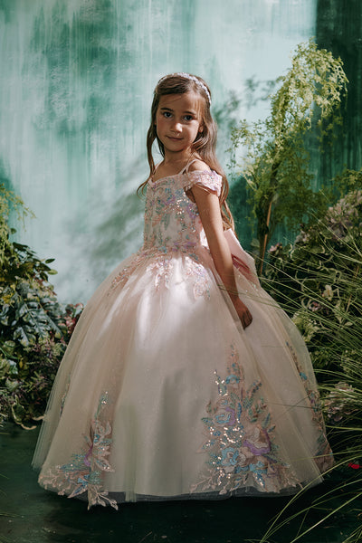 Lila Rose Girls Pageant Dress | Lilac & Blush
