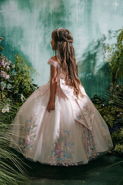 Lila Rose Girls Pageant Dress | Lilac & Blush