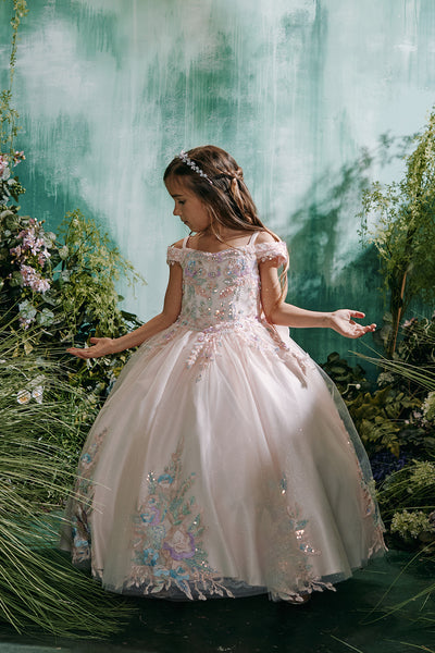 Lila Rose Girls Pageant Dress | Lilac & Blush