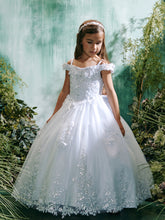Girls Lace & Glitter Tulle Party Dress | Eliza Grace