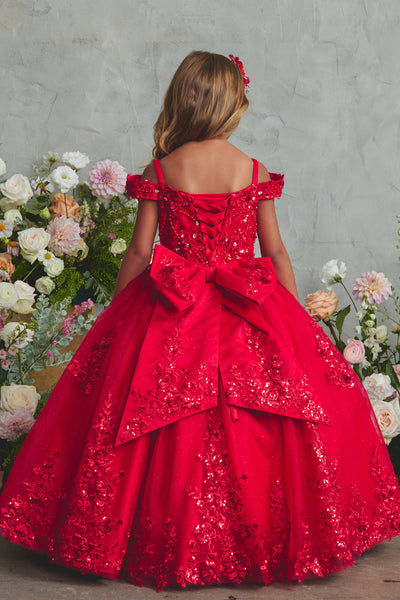 Girls Lace & Glitter Tulle Party Dress | Eliza Grace