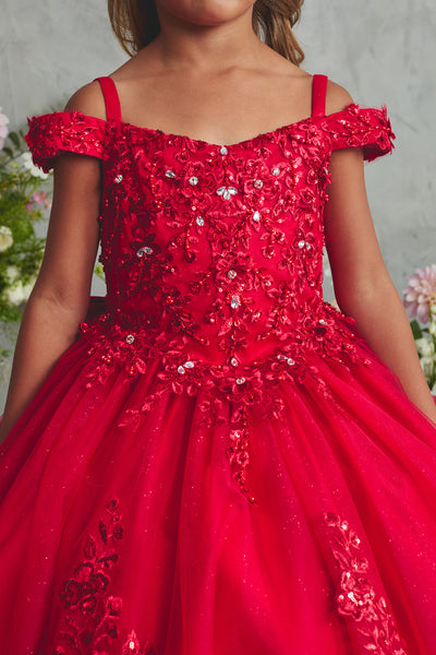 Girls Lace & Glitter Tulle Party Dress | Eliza Grace