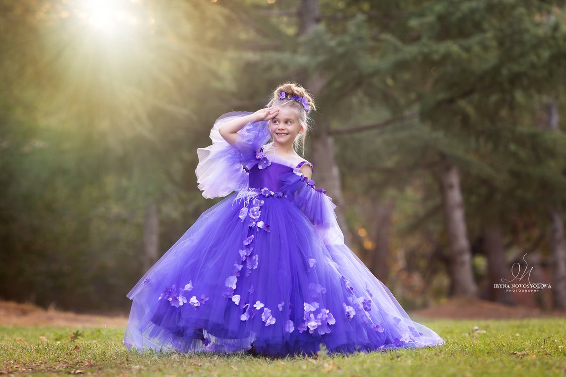 Couture Tutu Flower Girl Pageant Party Dress Baby Special Occasion Dress