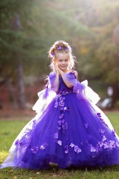 Couture Tutu Flower Girl Pageant Party Dress Baby Special Occasion Dress