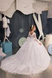 Alessandra Pearl-Sleeved Couture Gown | Communion & Pageant Dress