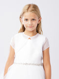 The Hilary Organza Communion Bolero Jacket