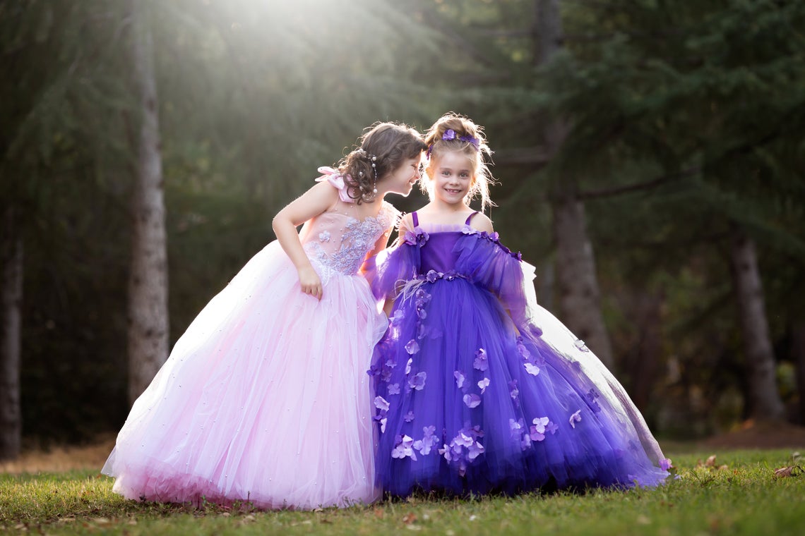 Couture Tutu Flower Girl Pageant Party Dress Baby Special Occasion Dress