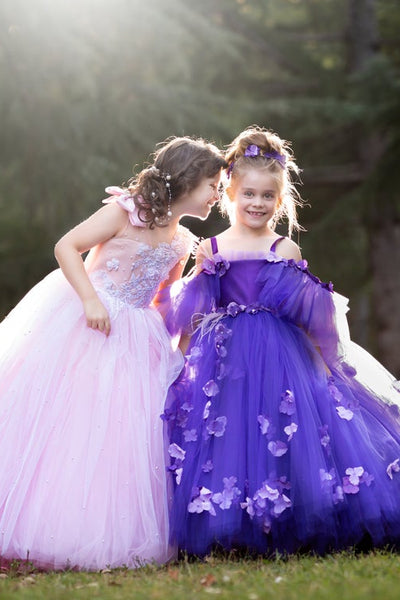 Couture Tutu Flower Girl Pageant Party Dress Baby Special Occasion Dress