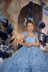 The Paisley Girls Couture Ruffled Pageant Gown