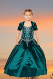 Amara Scarlet Satin Pageant Gown – Girls Special Occasion