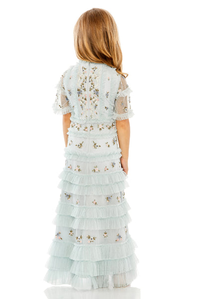 MAC DUGGAL Girls Luxury Couture Easter Birthday Party Wedding Tulle Dress