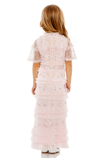 MAC DUGGAL Girls Luxury Couture Easter Birthday Party Wedding Tulle Dress