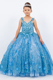 Stunning Aidan Flower Girl Dress with Lace Appliques and Tulle Skirt