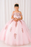 Elegant Blue Princess Pageant Dress – Girls’ Ball Gown