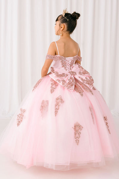 Elegant Blue Princess Pageant Dress – Girls’ Ball Gown