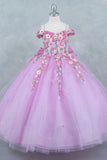 Leah Lilac Girls’ Pageant Dress – Floral Elegance for Special Events