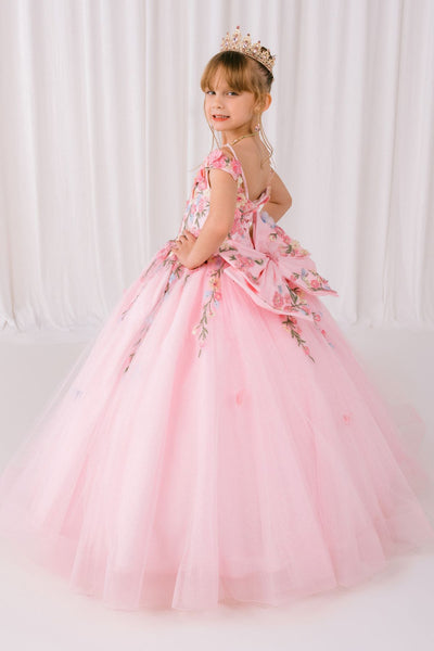 Leah Lilac Girls’ Pageant Dress – Floral Elegance for Special Events