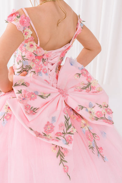 Leah Lilac Girls’ Pageant Dress – Floral Elegance for Special Events