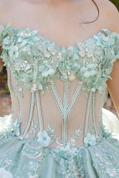 Floral Quinceañera Ball Gown | Blush Quinceañera Collection