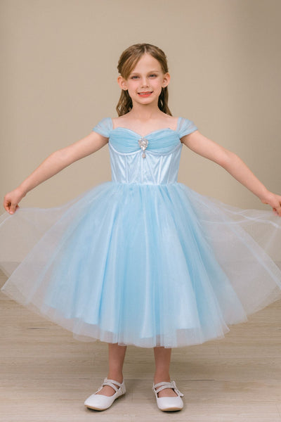 Skylar Shimmer Pageant Dress for Girls
