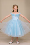 Skylar Shimmer Pageant Dress for Girls