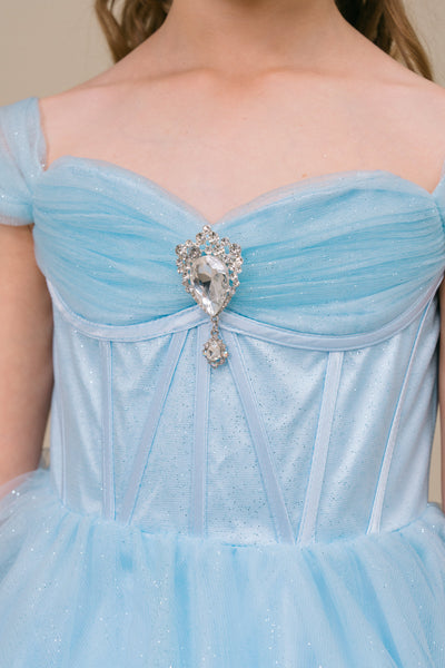 Skylar Shimmer Pageant Dress for Girls