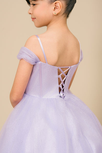 Skylar Shimmer Pageant Dress for Girls