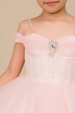 Skylar Shimmer Pageant Dress for Girls