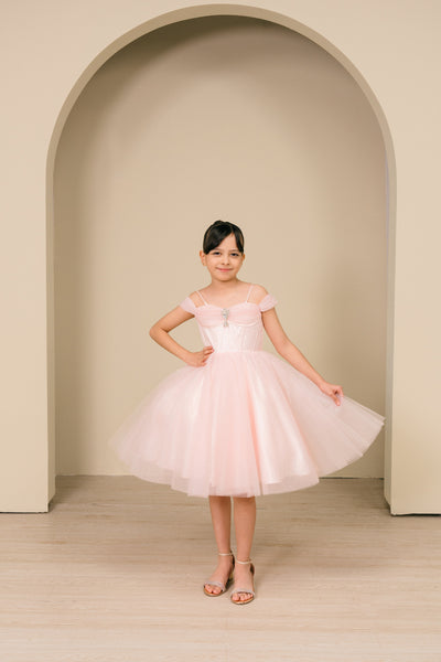 Skylar Shimmer Pageant Dress for Girls