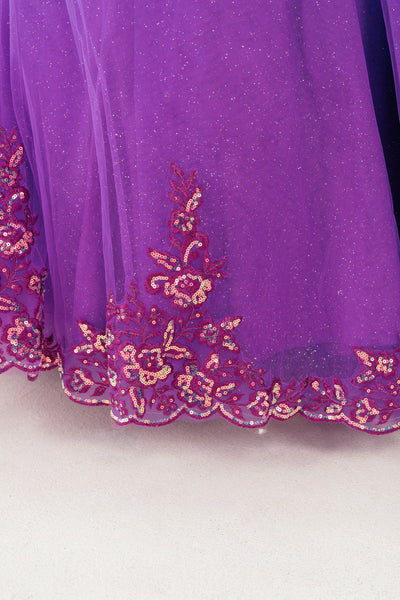 Elara Belle Girls Pageant Dress | Flower Girl Ball Gown