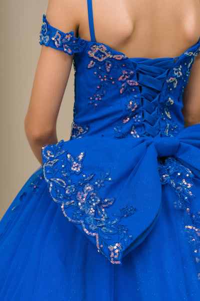 Elara Belle Girls Pageant Dress | Flower Girl Ball Gown