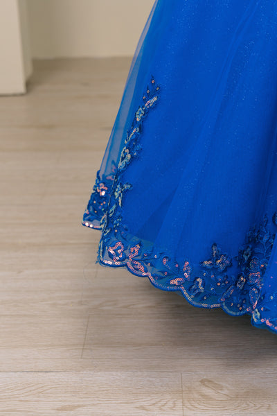 Elara Belle Girls Pageant Dress | Flower Girl Ball Gown
