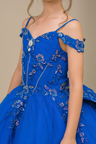 Elara Belle Girls Pageant Dress | Flower Girl Ball Gown