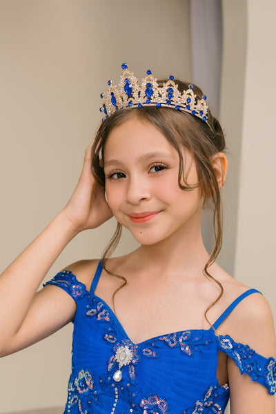 Elara Belle Girls Pageant Dress | Flower Girl Ball Gown