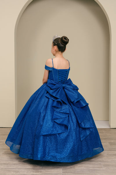 Ariana Royal Sparkle Pageant Gown for Girls
