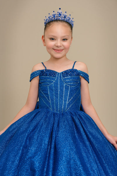 Ariana Royal Sparkle Pageant Gown for Girls
