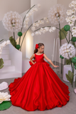 Red Girls Pageant Ball Gown | Fashion Couture Dress
