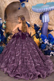 Moonlight Majesty Gown – Purple Couture Pageant Father Daughter Dance Gown