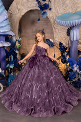 Moonlight Majesty Gown – Purple Couture Pageant Father Daughter Dance Gown
