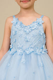 Floral Breeze Hi-Low Girls Dress | Short Front Tulle Party Dress