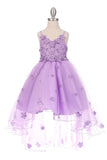 Floral Breeze Hi-Low Girls Dress | Short Front Tulle Party Dress