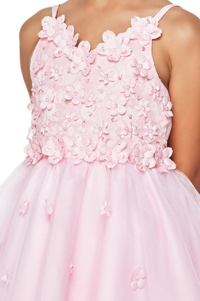 Floral Breeze Hi-Low Girls Dress | Short Front Tulle Party Dress