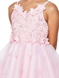 Floral Breeze Hi-Low Girls Dress | Short Front Tulle Party Dress
