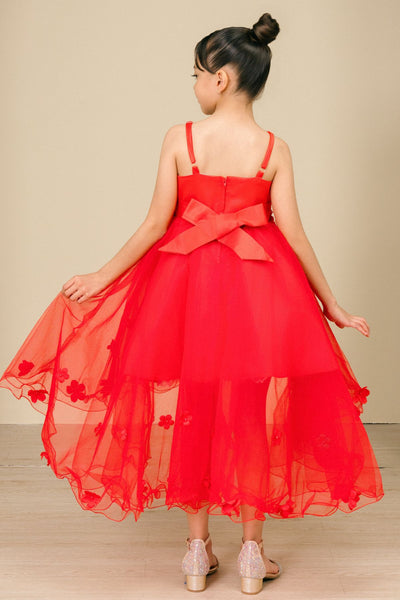 Floral Breeze Hi-Low Girls Dress | Short Front Tulle Party Dress
